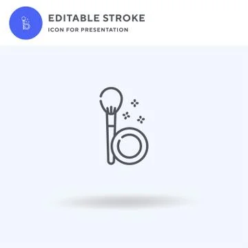 Blush icon vector, filled flat sign, solid pictogram isolated on white, logo Stock Illustration