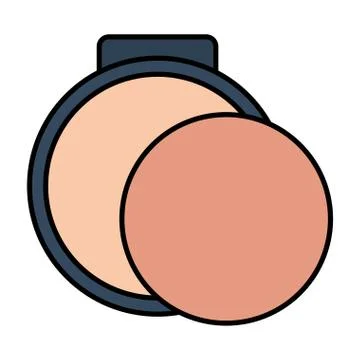Blush make up drawing icon Stock Illustration