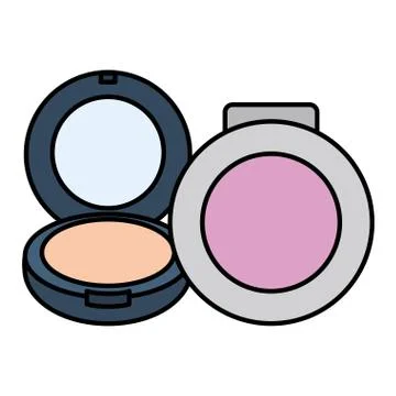 Blush make up drawing icon Stock Illustration