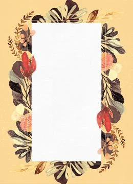 Blush Noir Wedding Invitations Blank Stock Illustration