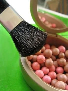 Blushes and brushes Stock Photos