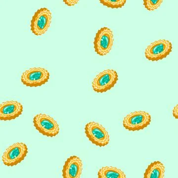 Blushing cheeks cute sun character isometric icon seamless pattern イラスト素材