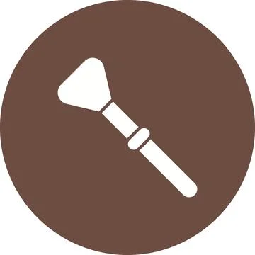 Blushon Brush icon vector image. Illustrazione stock