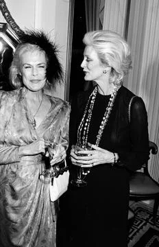 Blythe Danner at the Blithe Spirit Opening 4/1/1987P.B. Ford Anniversary Party 4 Stock Photos