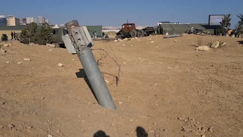 BM-30 Smerch Soviet heavy multiple rocket launcher Stock Footage 152558820