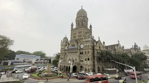 BMC Building in Mumbai. Stock Footage 236912833
