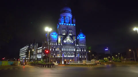 BMC BUILDING AT NIGHT 動画素材 133913554