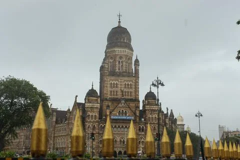 BMC Building. old Architecture, Mumbai, Maharashtra. Stock Photos