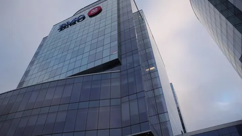 BMO Bank Building at Nova Centre on the intersection of Argyle St and Sackville  Stock Footage 273838542