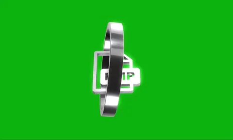 Bmp file format icon with a glowing silver metallic finish rotating in a se.. Stock Footage 346499484
