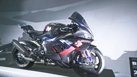 BMW 1000RR from museum Stock Footage 286117294
