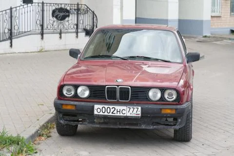 BMW 3 Series (E30) two-door sedan (Second generation of BMW 3 Series). Foto stock