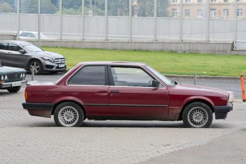 BMW 3 Series (E30) two-door sedan (Second generation of BMW 3 Series). Foto stock