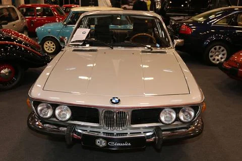  BMW 3.0 CSI (Baureihe E9, Baujahr 1973), 42. Classic &amp; Prestige Salon S.I... Stock Photos