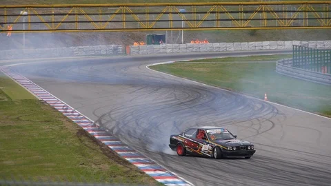 BMW drift car Stock Footage 101548351