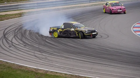 BMW drift car Stock Footage 101548448