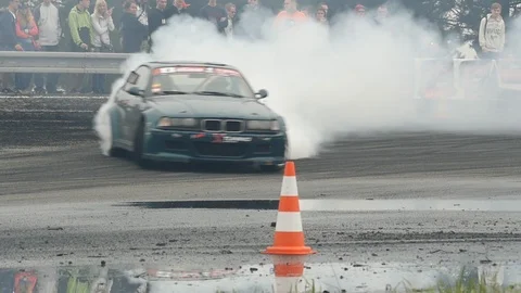 BMW drift car Video stock 101711706