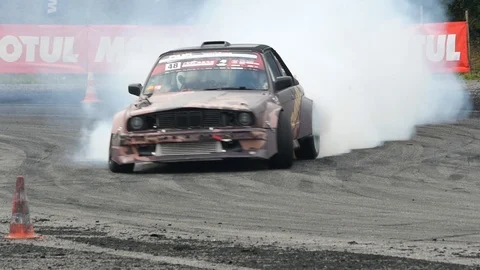 BMW drift car Stock Footage 102062746