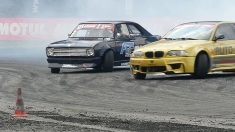 BMW drift car (slow motion) Stock Footage 102065512