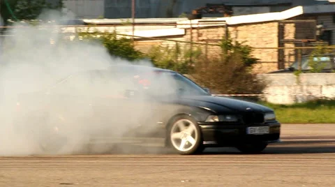 Bmw drift car spin Vídeo Stock 5505700