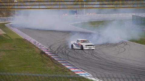 BMW in drift Stock Footage 101548286