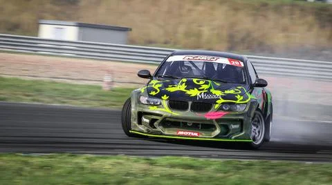 BMW E92 during the Drift Kings Europe Stockfoto's