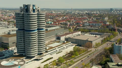 AS BMW Headquarter in Munich, Germany Video stock 136658344
