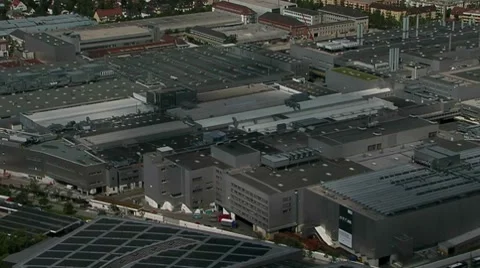 BMW headquarters 01 Stock Footage 7903295