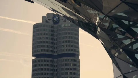 The BMW Headquarters Stock Footage 111498185