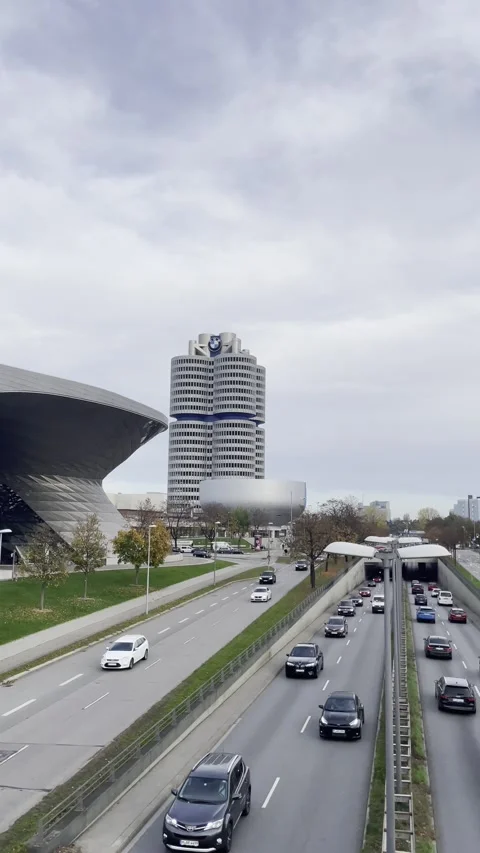 The BMW Headquarters Stock Footage 233202522
