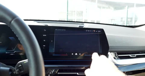 BMW iX1 Software Upgrade Interface Stock Footage 312177687