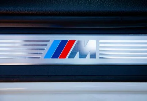BMW M style on a threshold Stock Photos