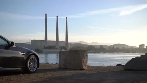 BMW m3 e93 Cinematic bulk shots Morro Bay city Stock Footage 191943548
