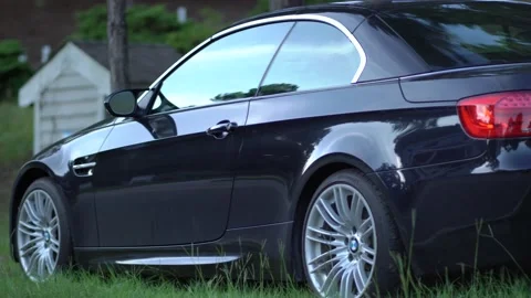BMW M3 e93 side to back Stock Footage 191947792