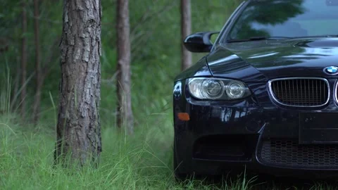 BMW M3 Front bumper and hood Stock Footage 191944311