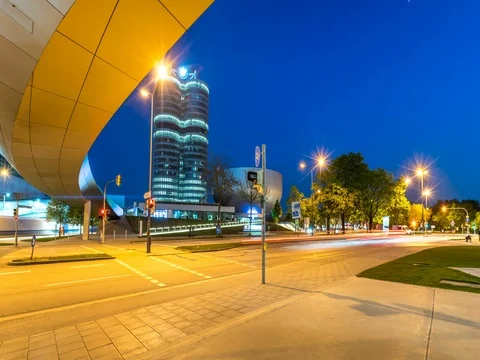 BMW world Hyperlapse Munich Germany Stock-Footage 75951235