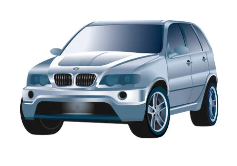 BMW X5 Stock Illustration