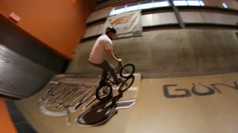 Bmx barspin crash Stock Footage 20560922