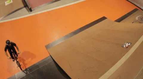 BMX Barspin in Slow Motion Stock Footage 8971644