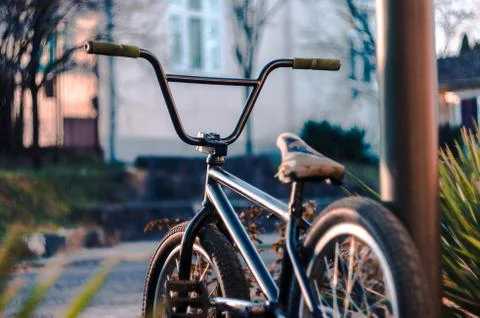 Bmx from behind Stock Photos
