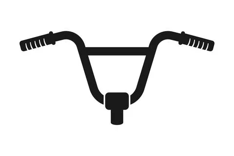 BMX Bike Handlebars Vector Stock Illustration