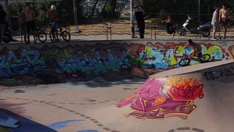 BMX Biker Stock Footage 75431448