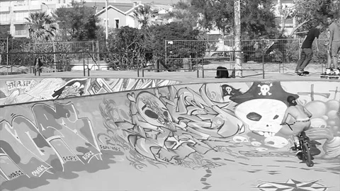 BMX  black&amp;white Stock Footage 75431433