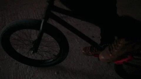 BMX boy pedaling Stock Footage 69959411