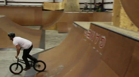 Bmx fufanu back railing Stock Footage 23763830