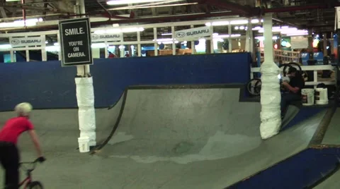 Bmx fufanu on railing Stock Footage 51702532