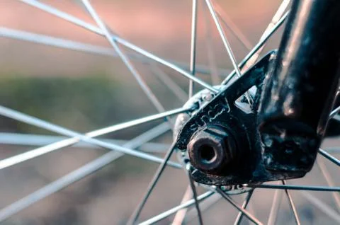 Bmx hub close up Stock Photos
