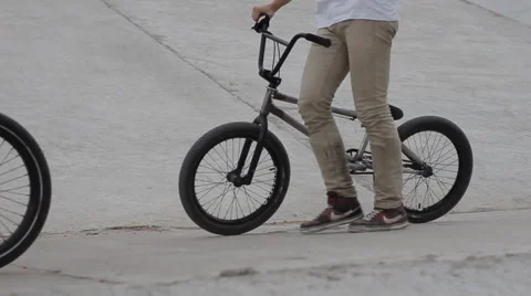 Bmx rider bicycle Stock Footage 51543758