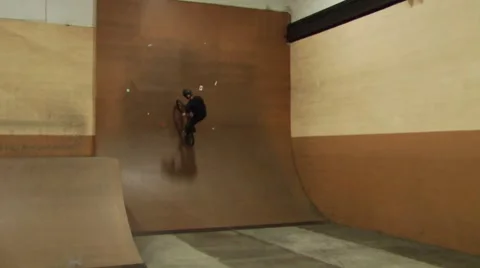 Bmx rider throws a barspin over a big jump Stock Footage 51701104