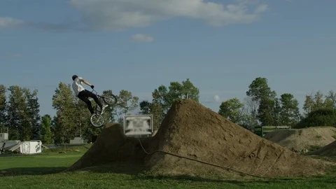 BMX slow motion 360 Stock Footage 94288673